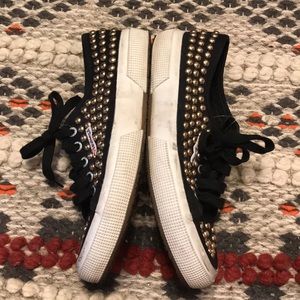 Superga Shoes - Superga Studded Matallic Platform Slip On Superga Shoes - Superga Studded Matallic Platform Slip On